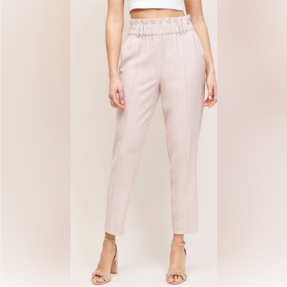 Dynamite Taupe Straight Leg Dress Pants